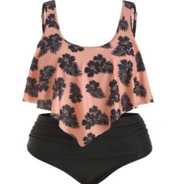 woman plus split swimsuit