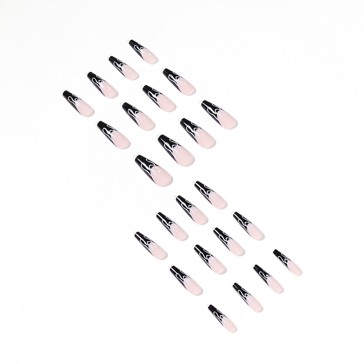 Black French Flame Wear Nail