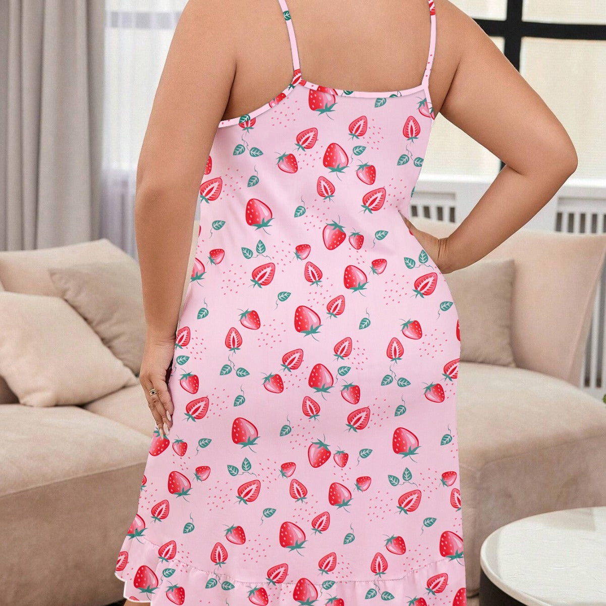 Plus Size Pajamas For Women Round Neck Thin