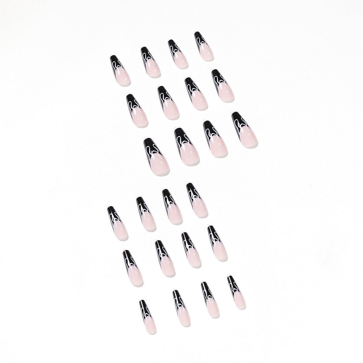 Black French Flame Wear Nail
