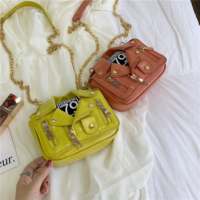 Jacket messenger mini bag