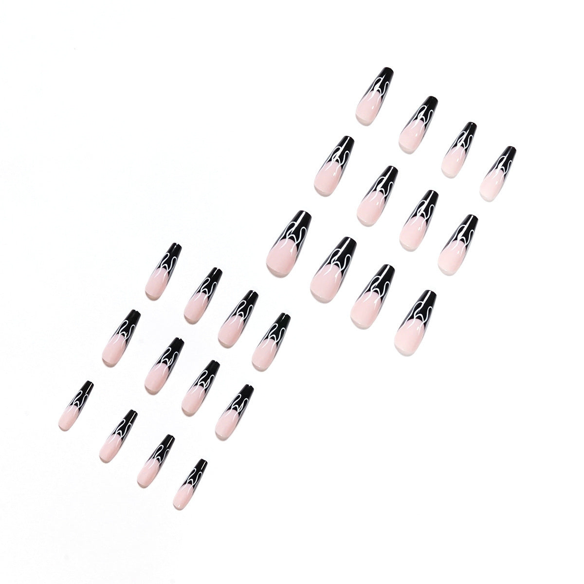 Black French Flame Wear Nail