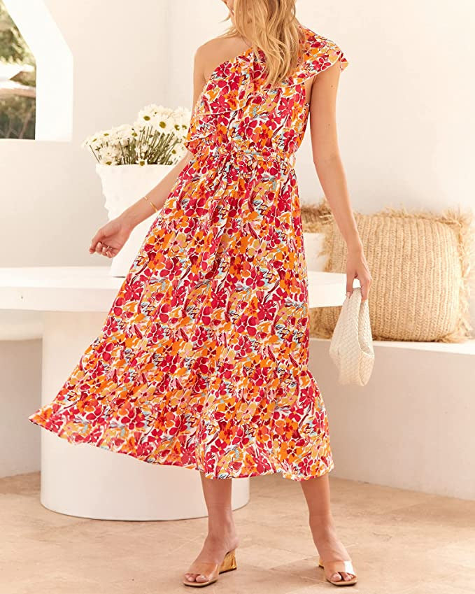 Sleeveless Casual Bohemian Print Dress