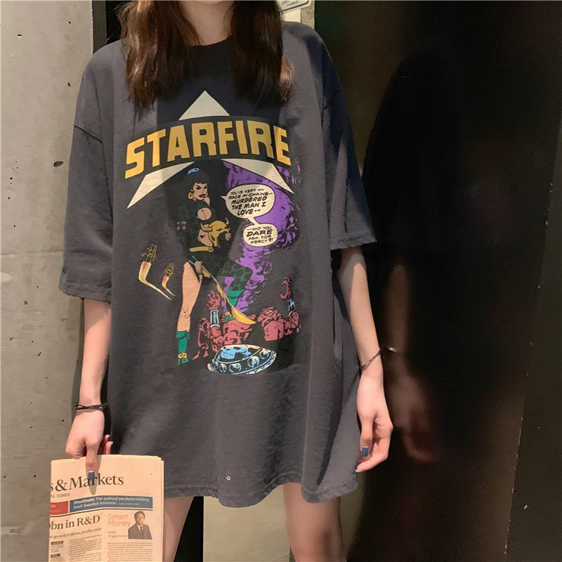 Loose Plus Size Short Sleeve Super Hot Trendy Clothes T-shirt