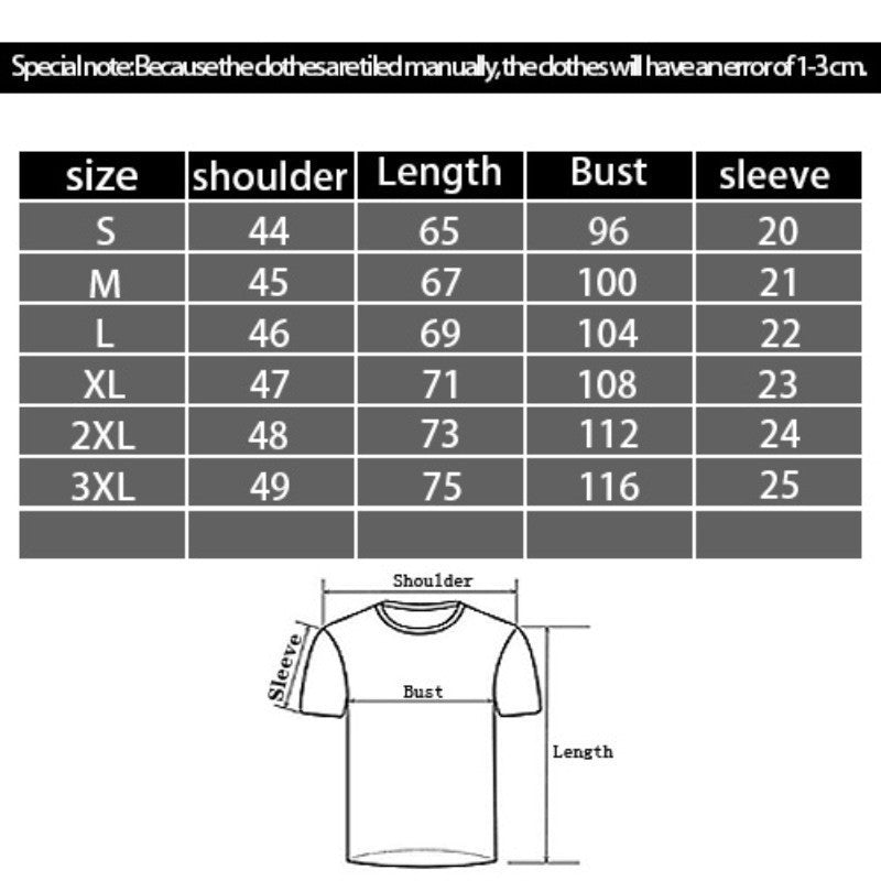 Graphic Digital Printing Casual Round Neck T-shirt