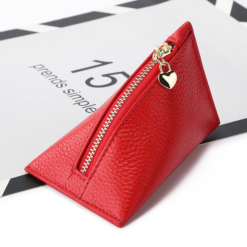 Women's Cowhide Small And Mini Coin Purse