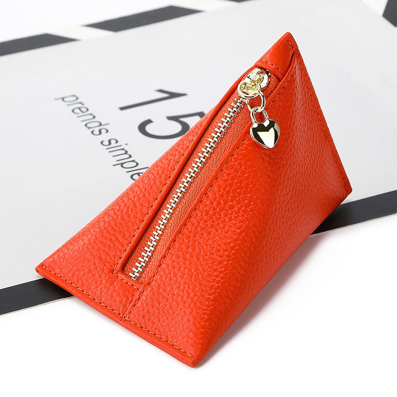 Women's Cowhide Small And Mini Coin Purse