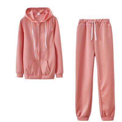 Women's Clothing Solid Color Hoodie Suit Sports