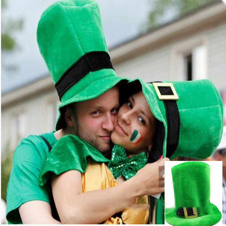 Saint St Patrick's Day Green Hat Lucky Costume Accessories Celebration Carnival Props For Irish Party Hat With Beard