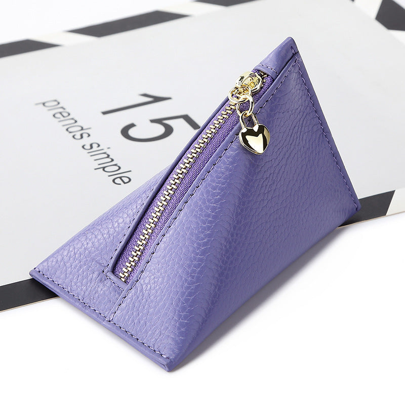 Women's Cowhide Small And Mini Coin Purse