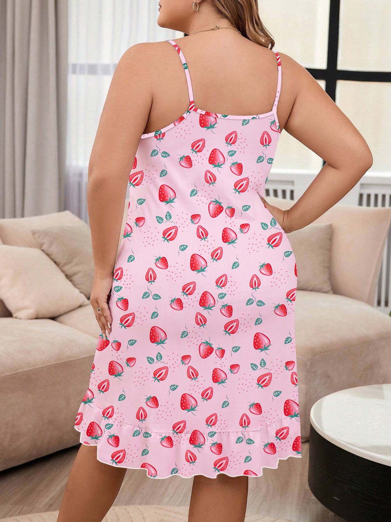 Plus Size Pajamas For Women Round Neck Thin