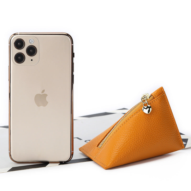 Women's Cowhide Small And Mini Coin Purse